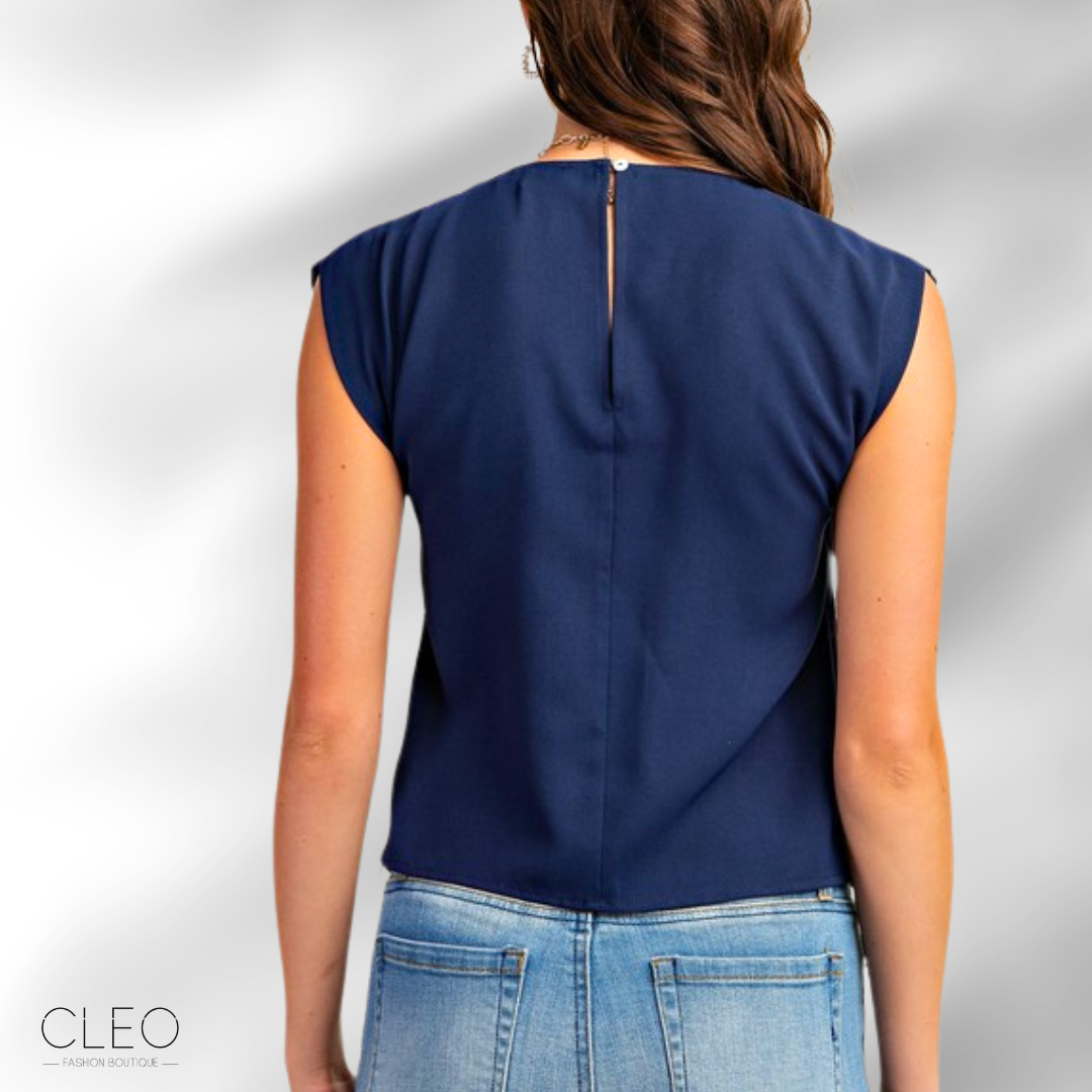 Blusa azul navy