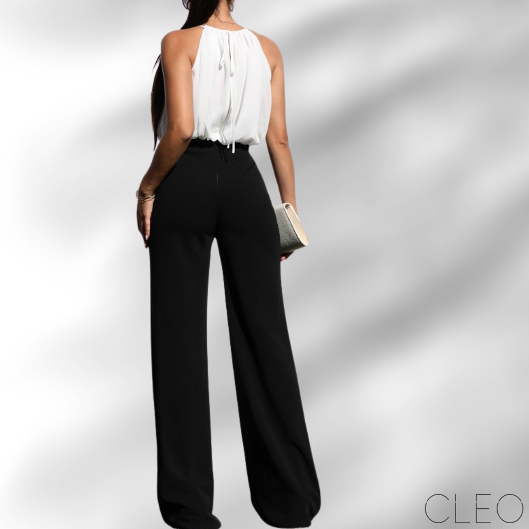 Jumpsuit blanco y negro