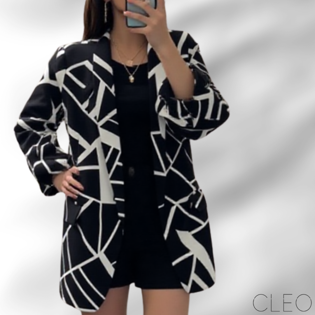 Blazer negro y blanco