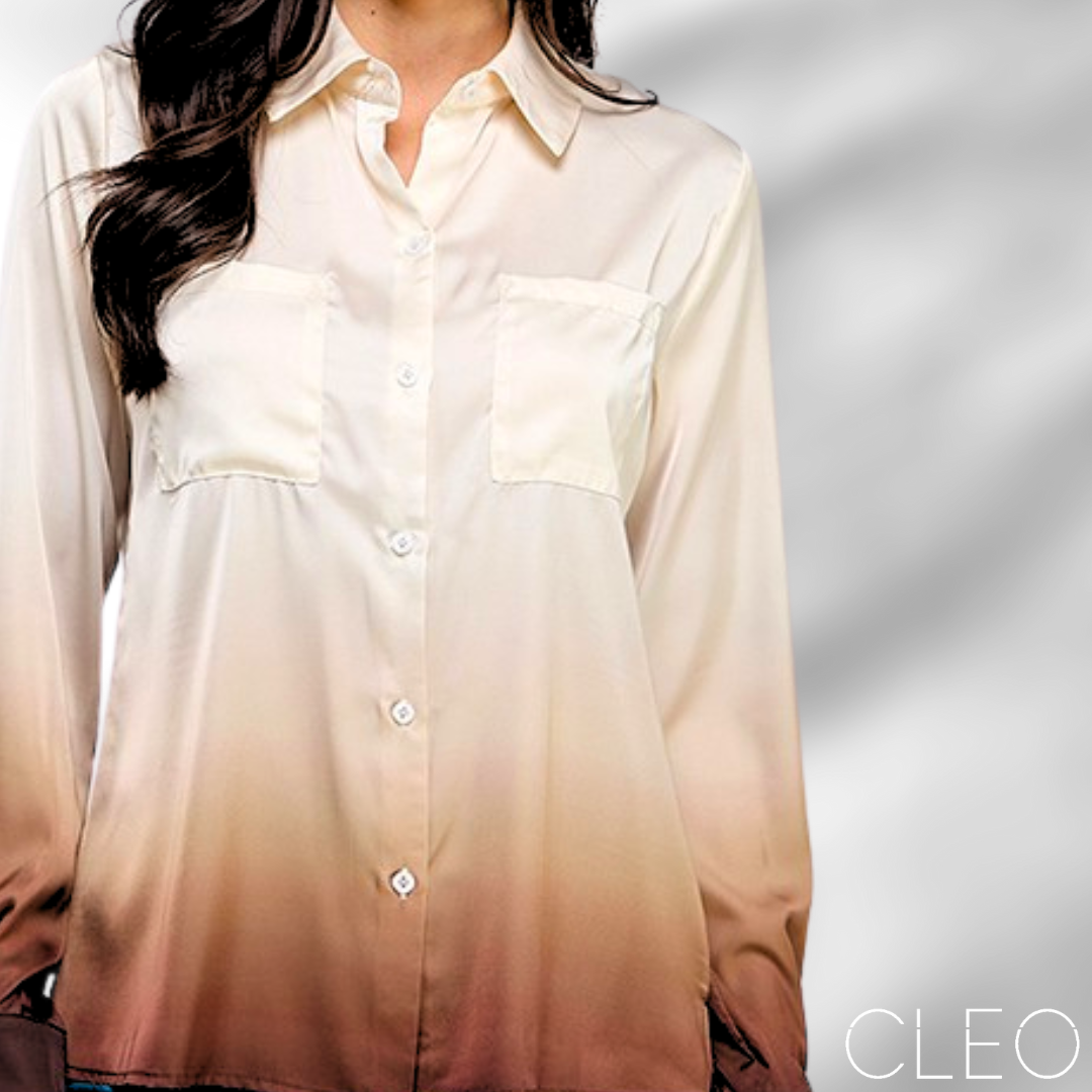Blusa camisera de satín