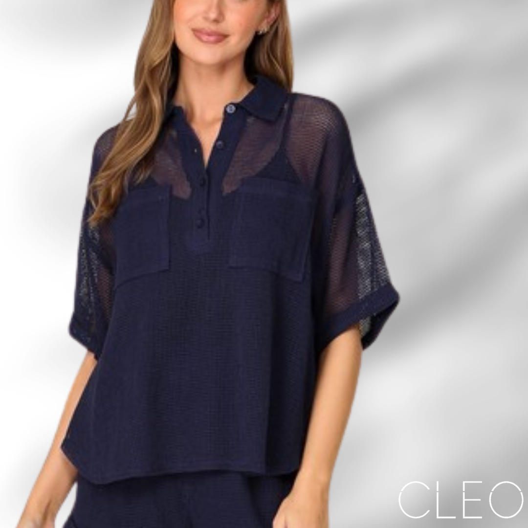 Blusa azul navy