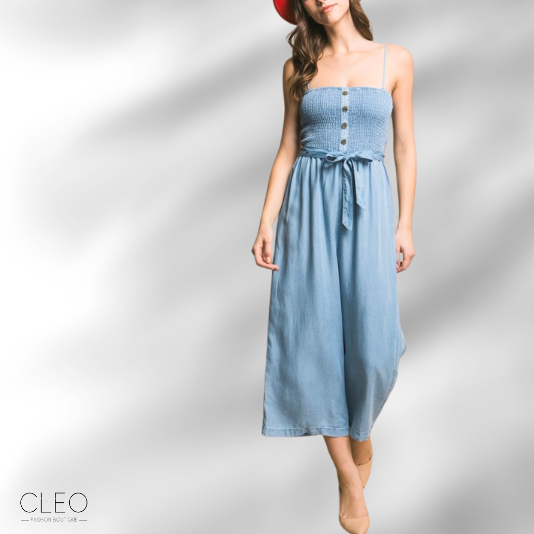 Jumper de denim celeste