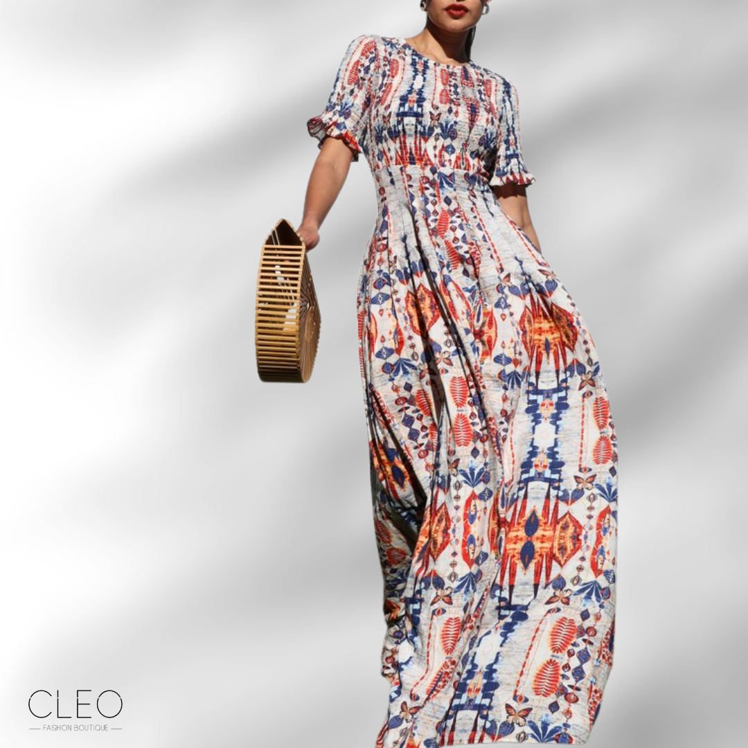 Vestido maxi multicolor