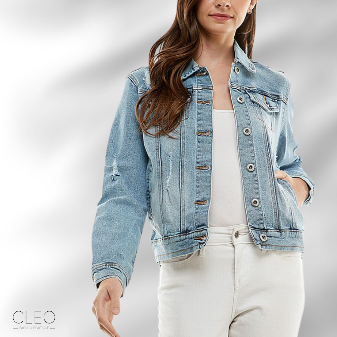 Jacket de denim strech