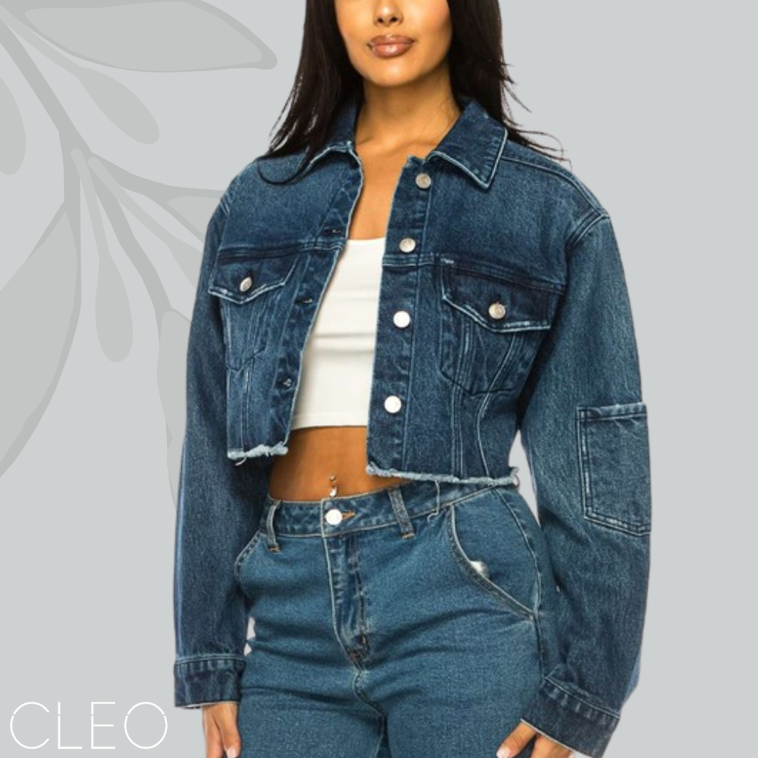 Jacket de denim azul