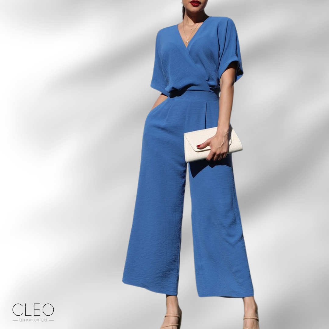 Jumpsuit azul cobalto