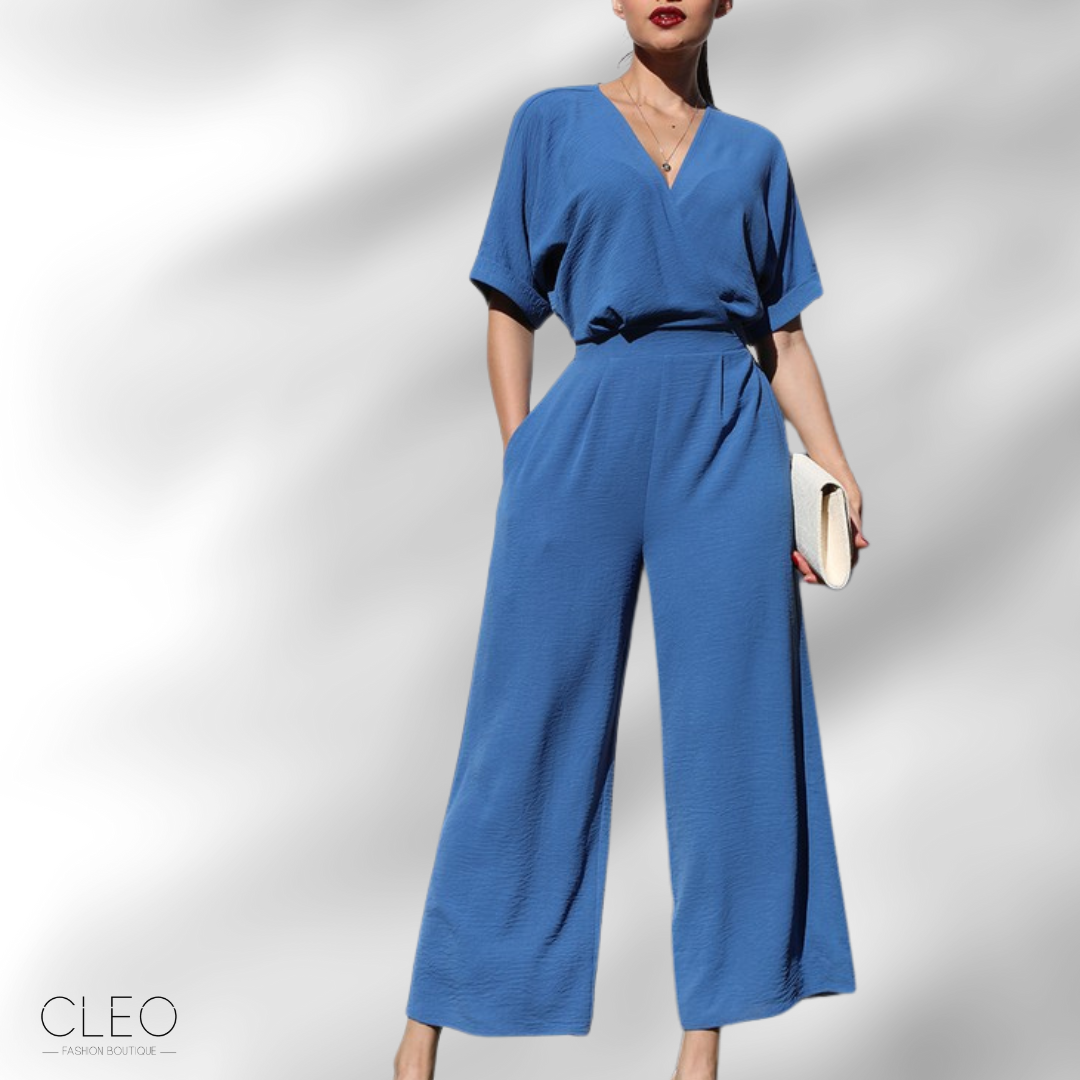 Jumpsuit azul cobalto