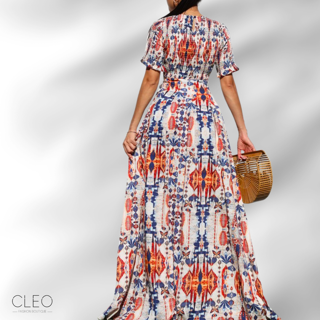 Vestido maxi multicolor