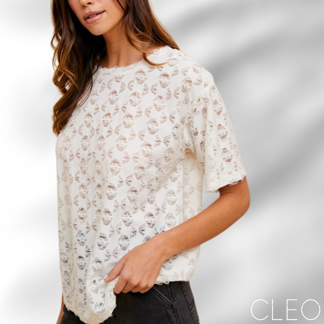 Blusa blanca hueso