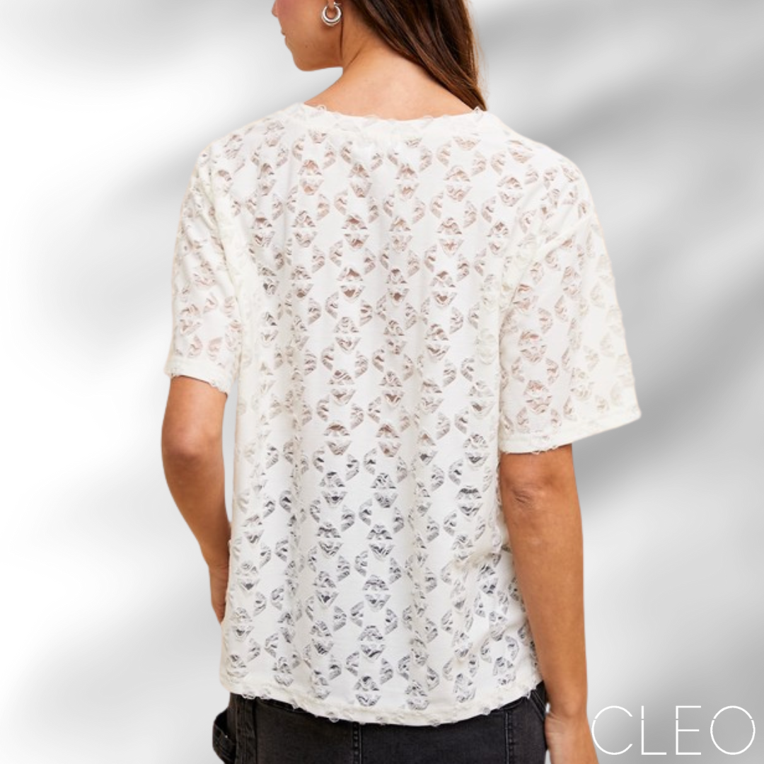 Blusa blanca hueso