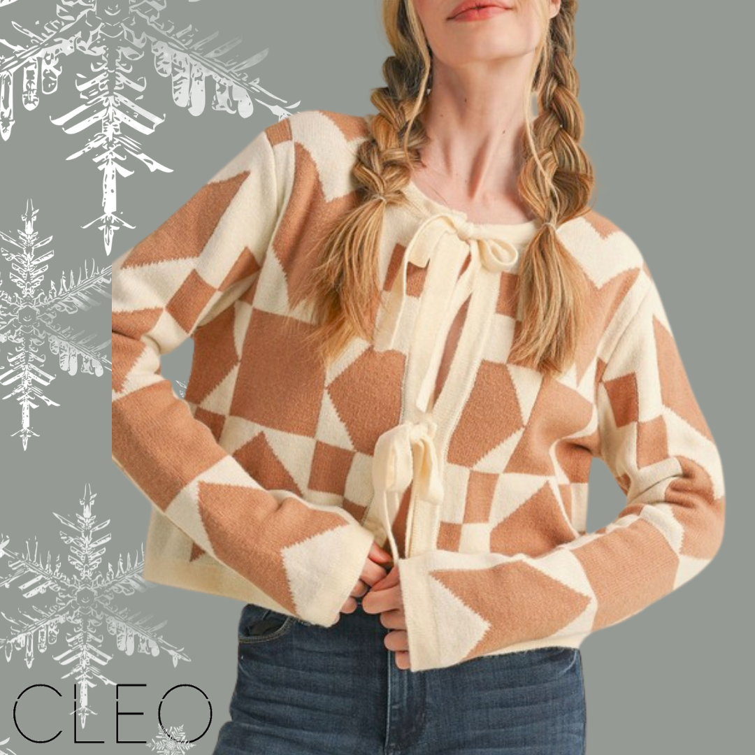 Sweater blanco y arena