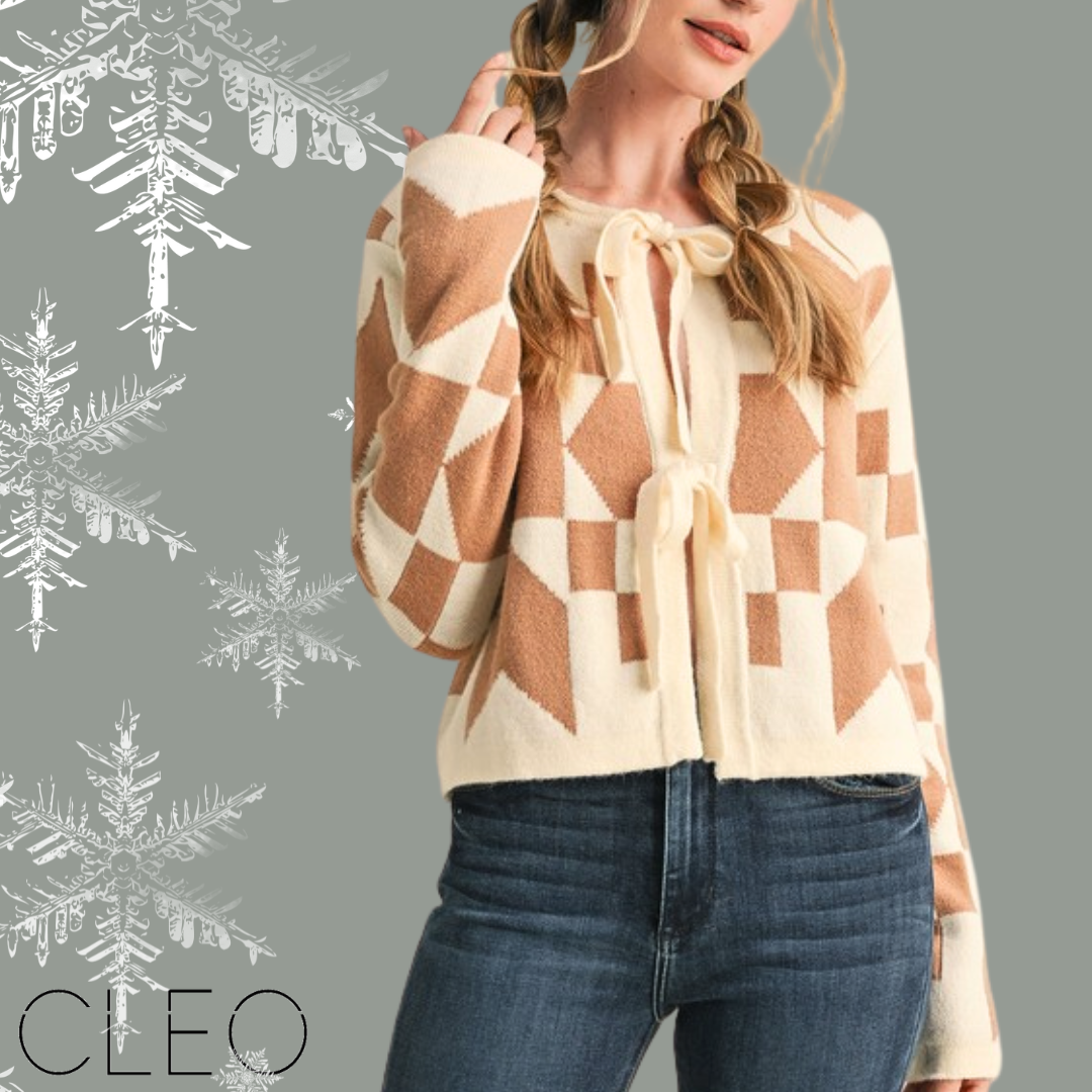 Sweater blanco y arena