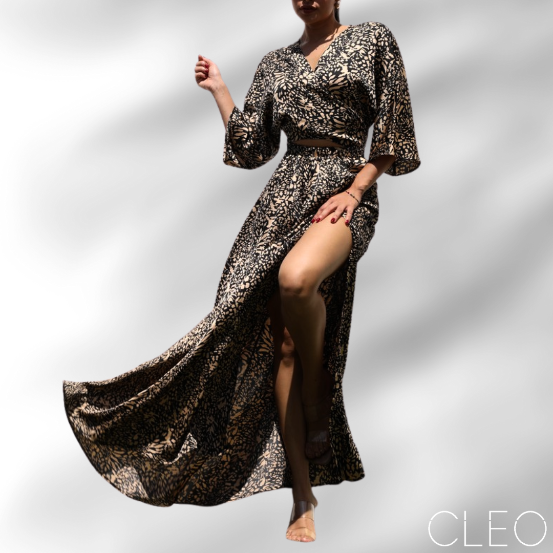 Vestido animal print