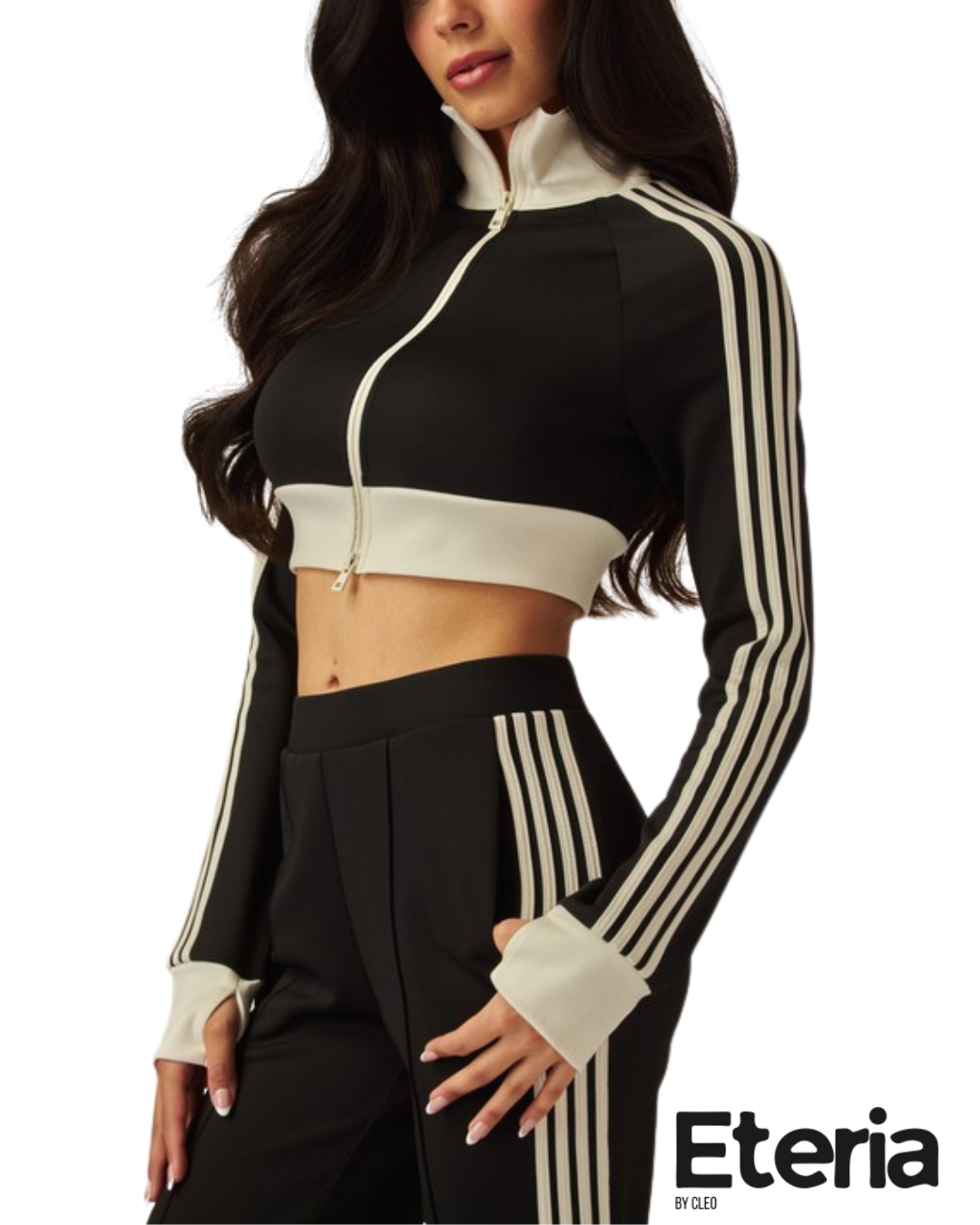 Conjunto negro de rayas
