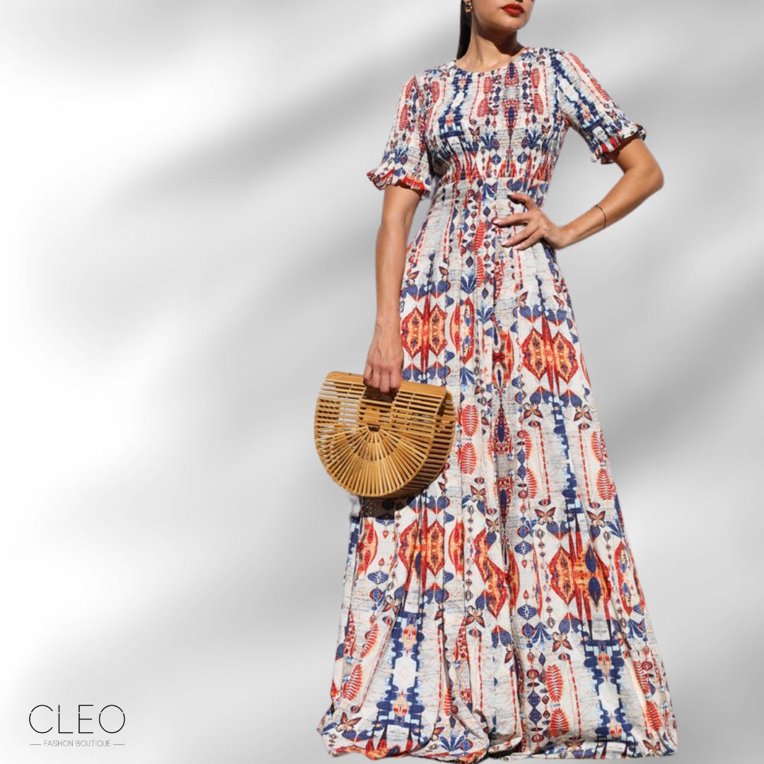 Vestido maxi multicolor