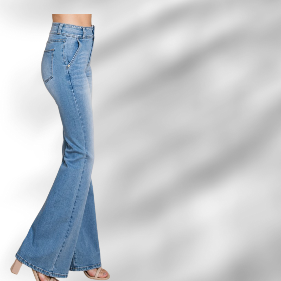 Jeans celeste flare