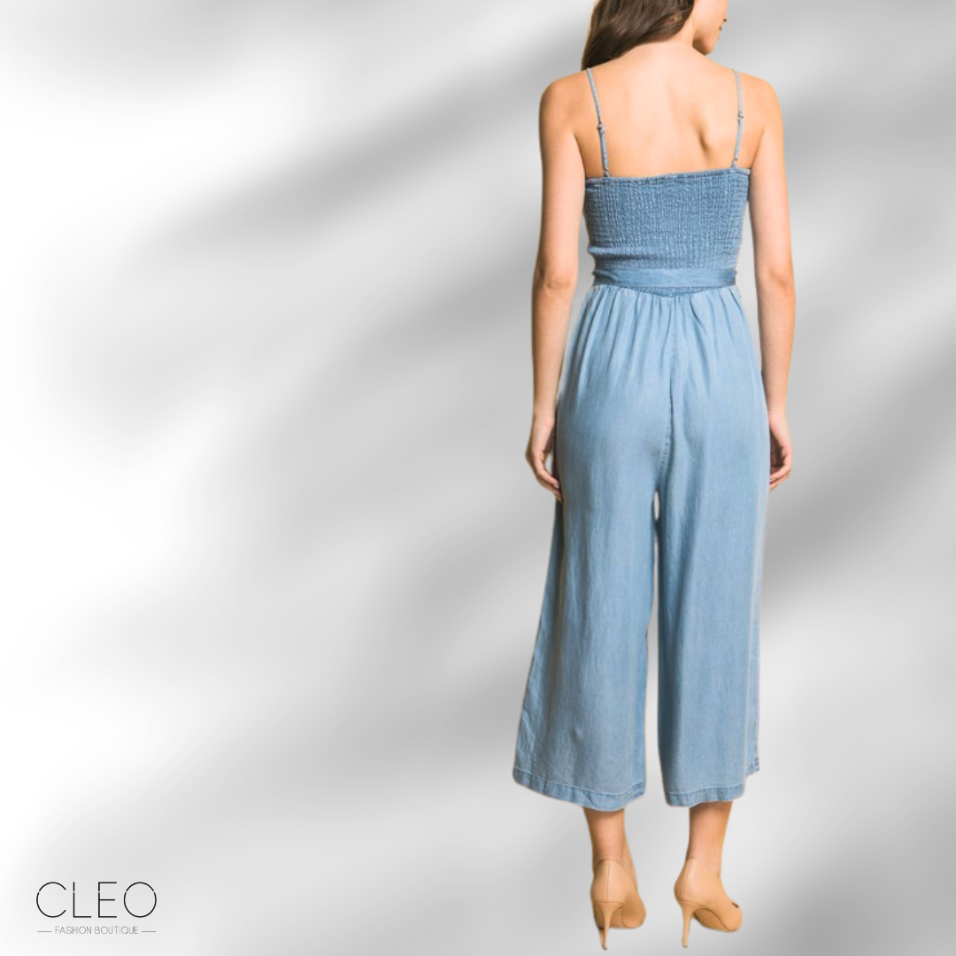 Jumper de denim celeste