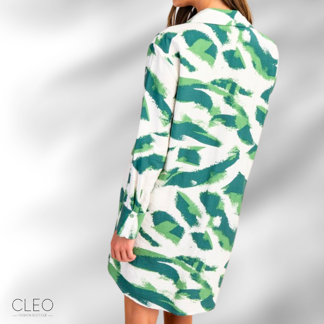 Vestido corto camisero