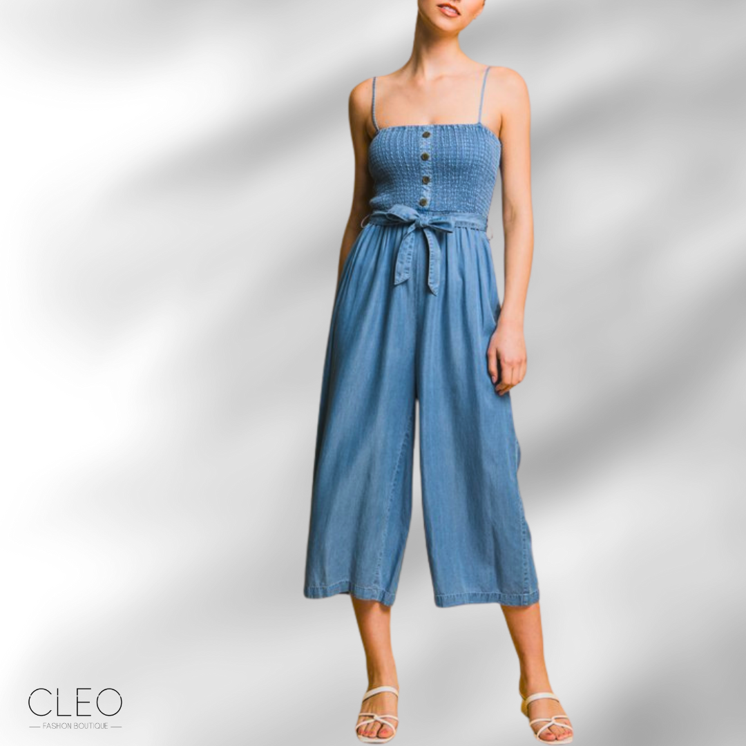 Jumper de denim azul claro