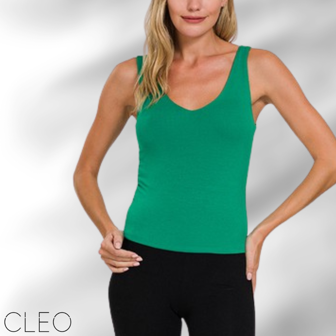 Blusa básica verde