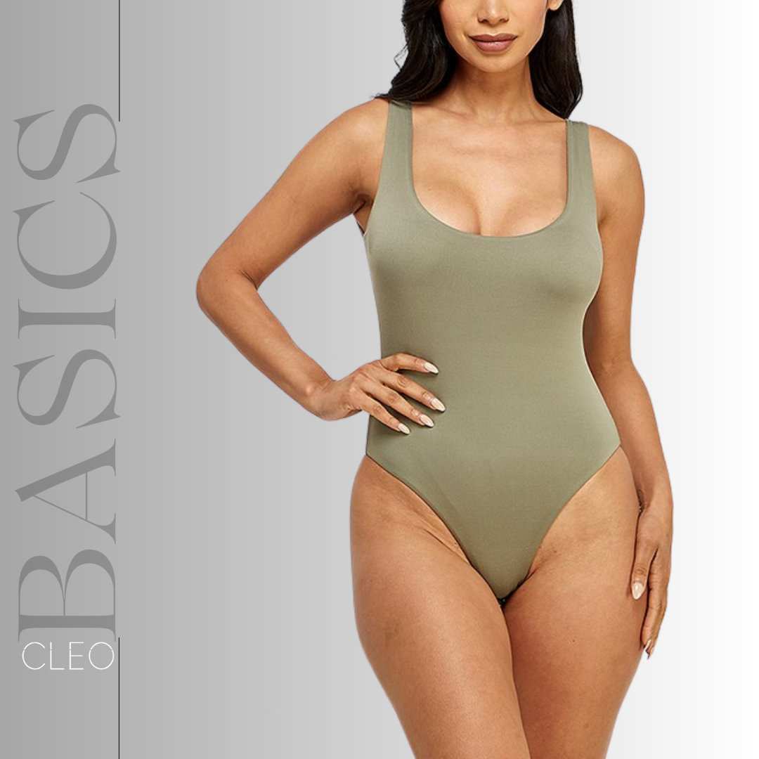 Bodysuit verde cemento