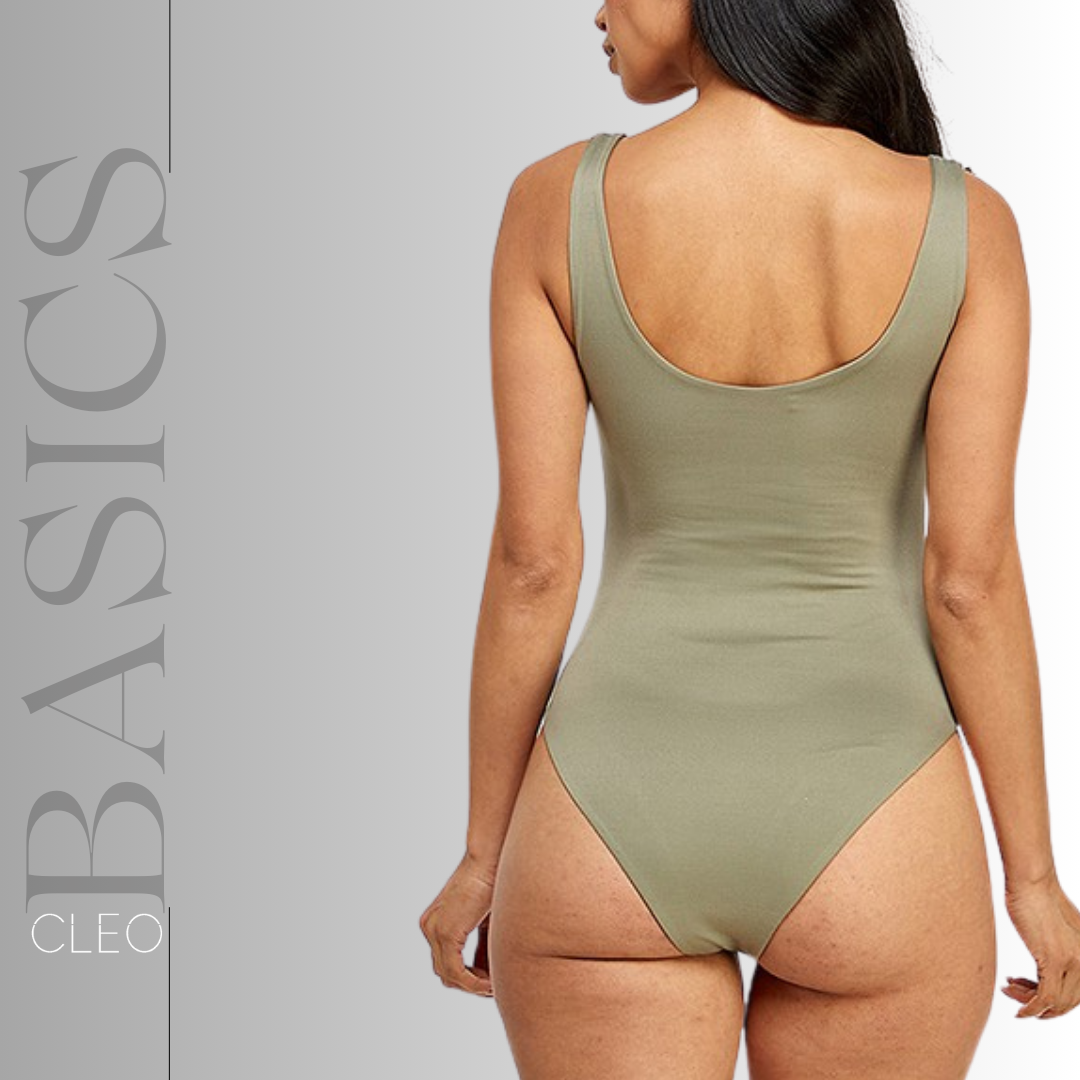 Bodysuit verde cemento