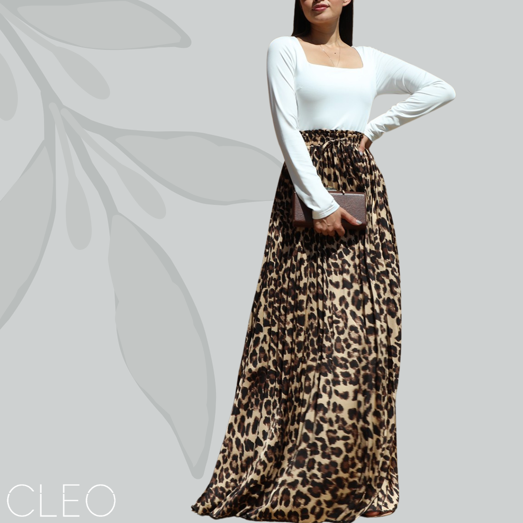 Vestido animal print