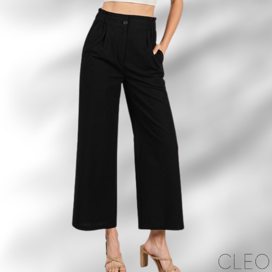 Pantalón negro culotte