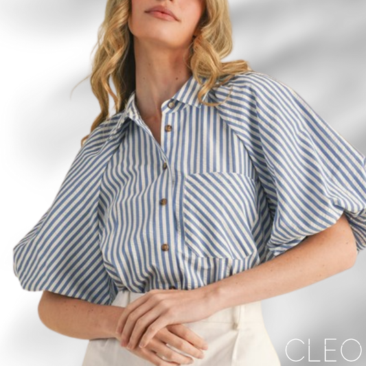 Blusa camisera de rayas