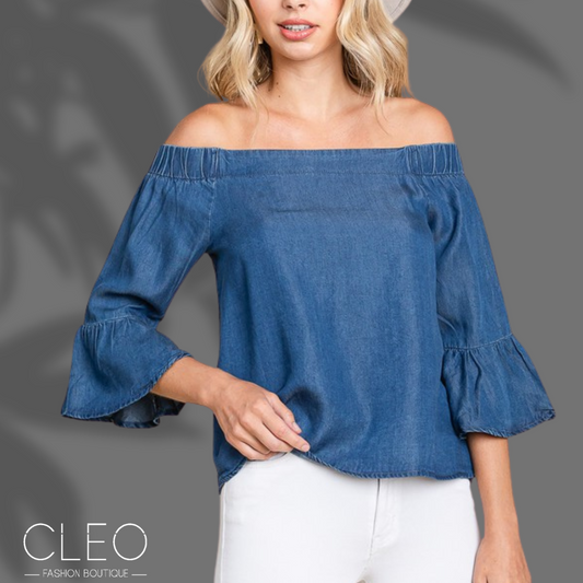 Blusa de denim