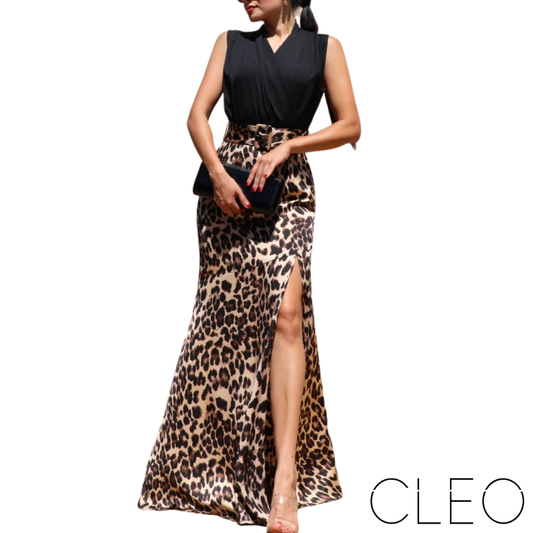 Vestido animal print