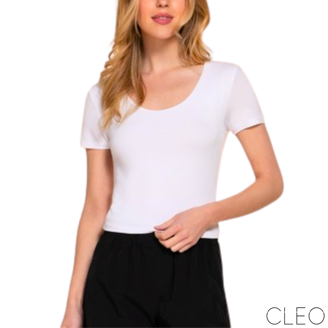 Blusa básica blanca