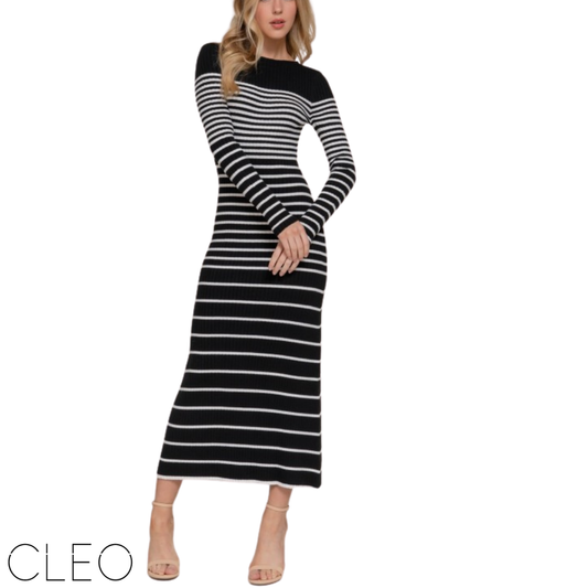 Vestido mide de rayas