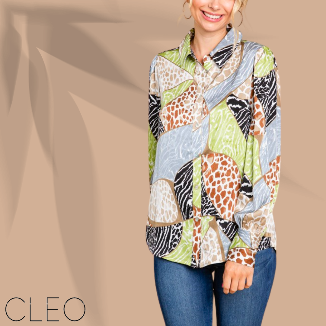 Blusa camisera multicolor