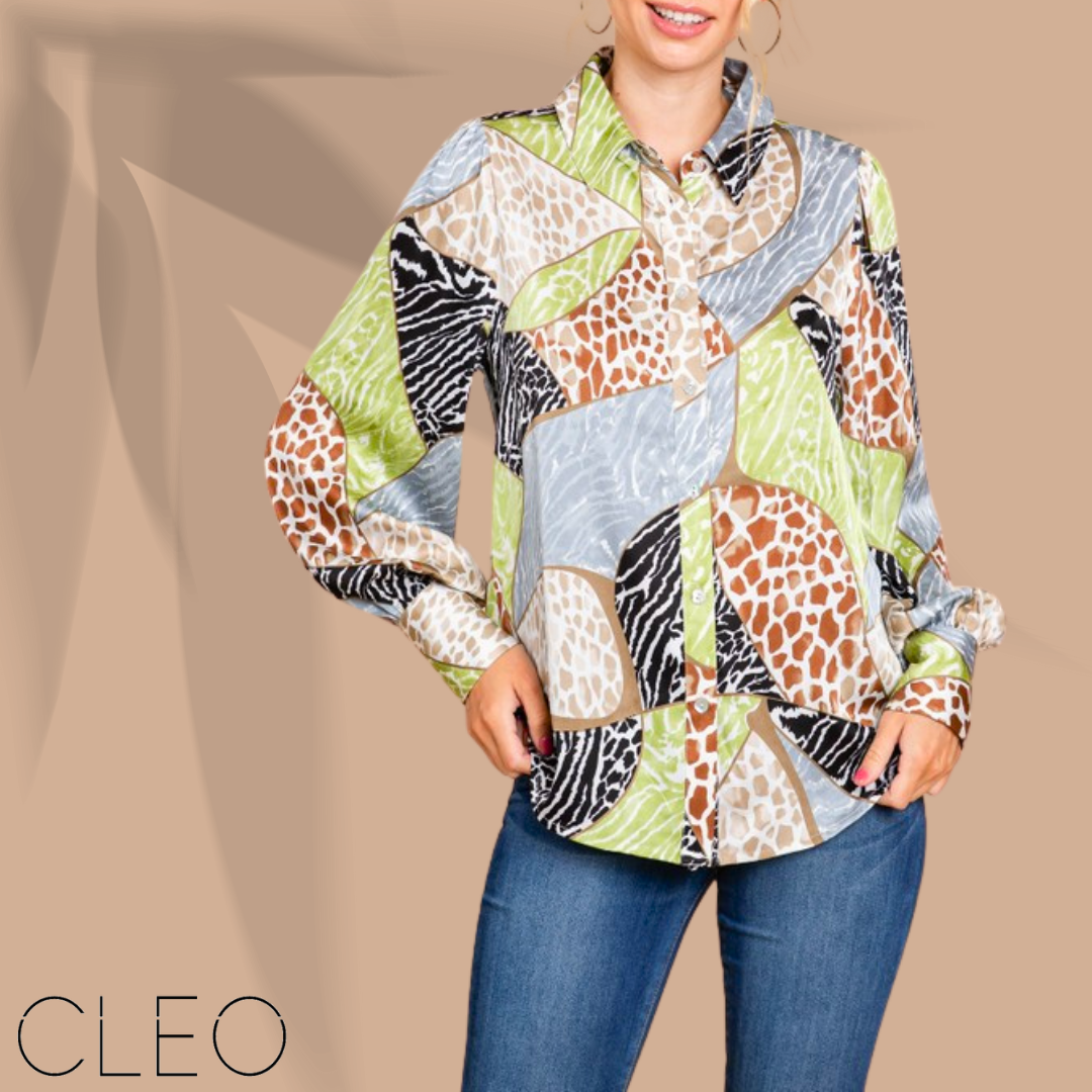 Blusa camisera multicolor