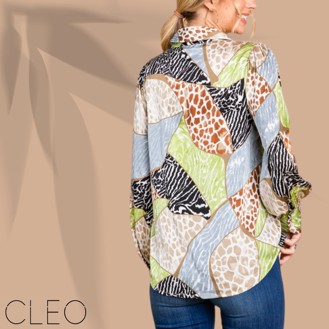 Blusa camisera multicolor