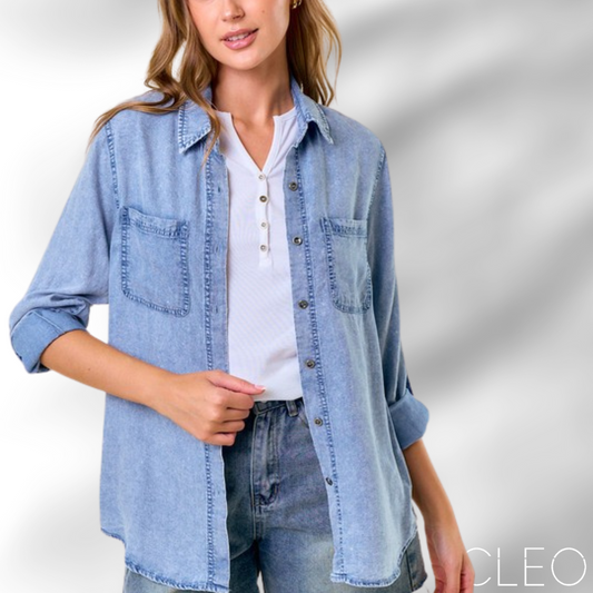 Blusa de denim