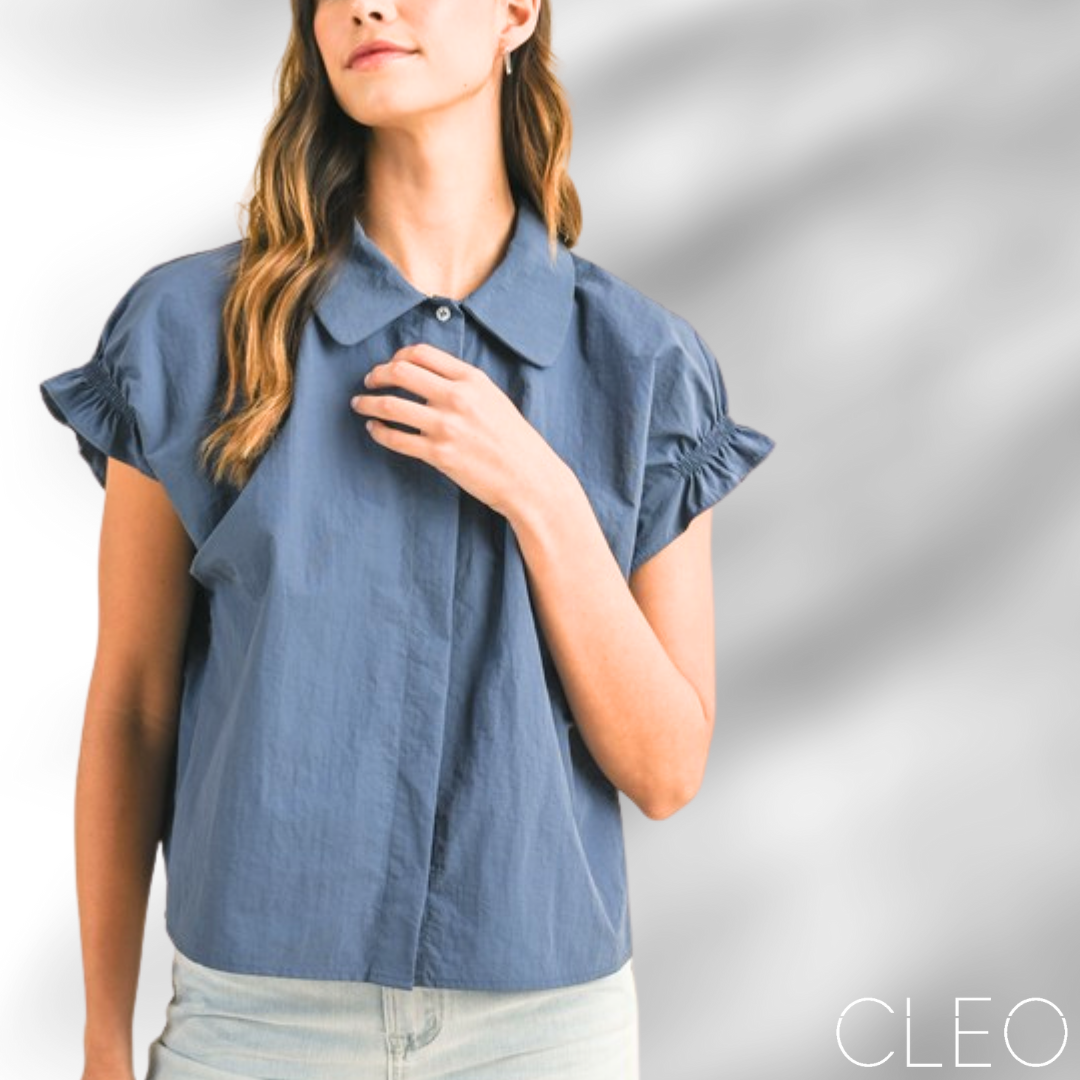 Blusa azul cobalto