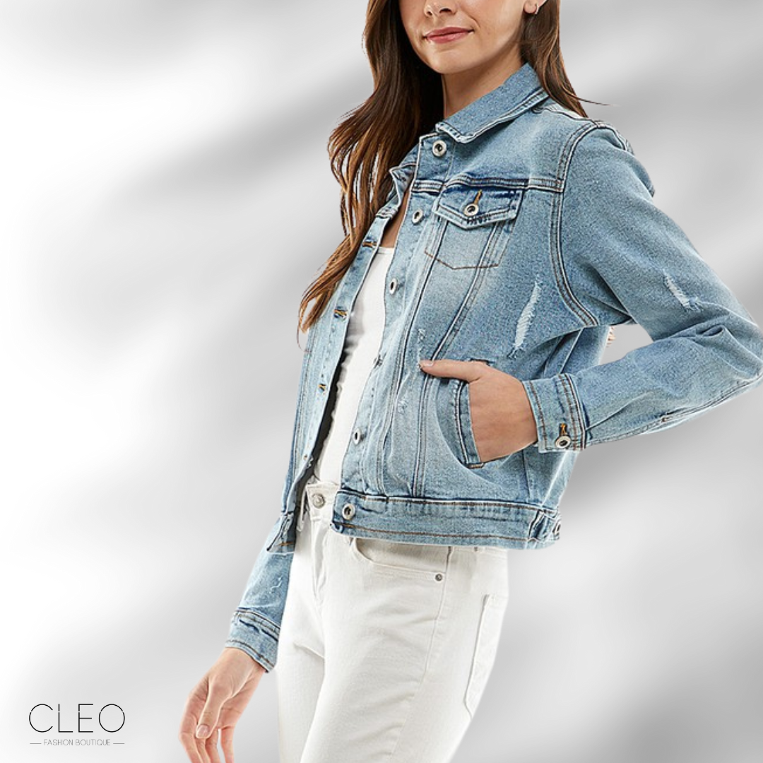 Jacket de denim strech