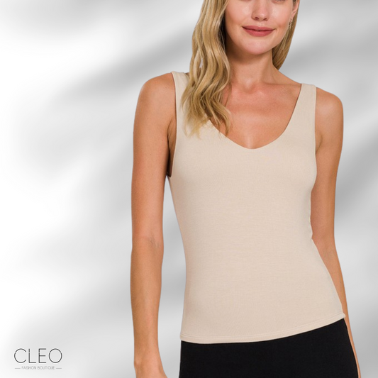 Blusa básica arena