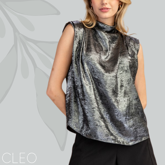 Blusa plateada