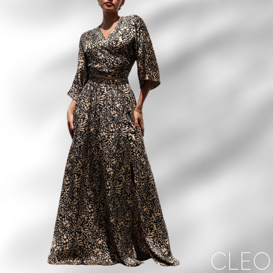Vestido animal print