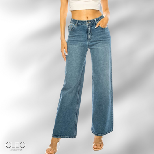 Jeans azul medio