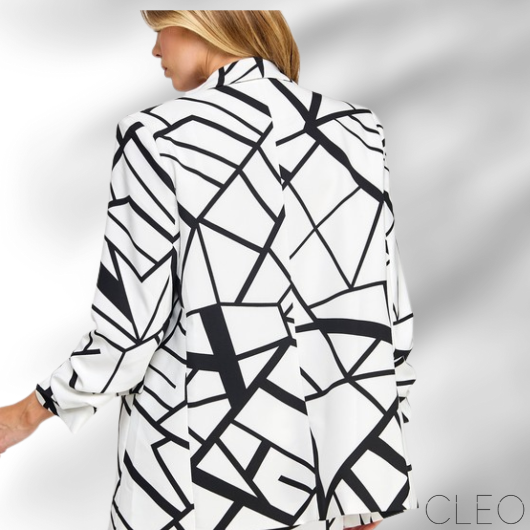 Blazer blanco y negro