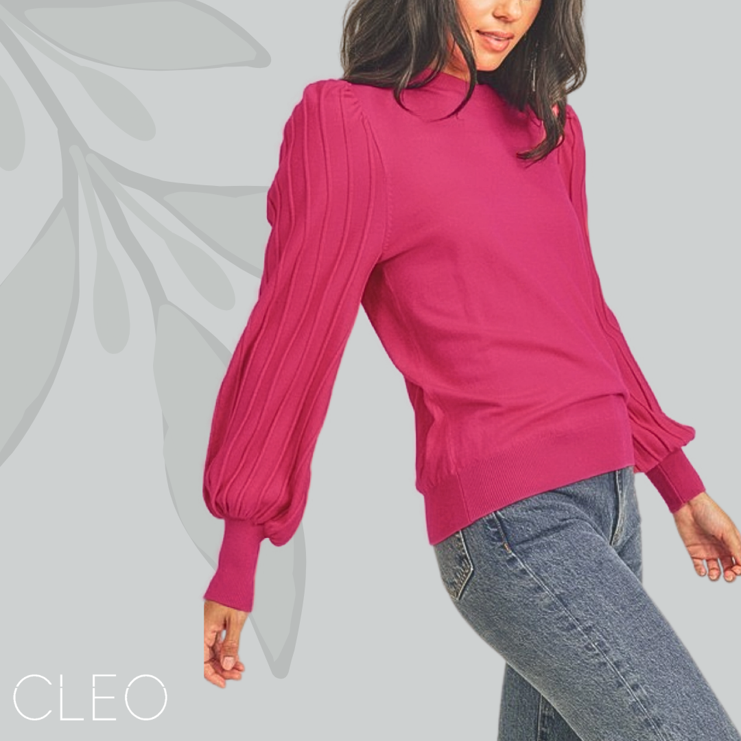 Blusa estilo sweater magenta