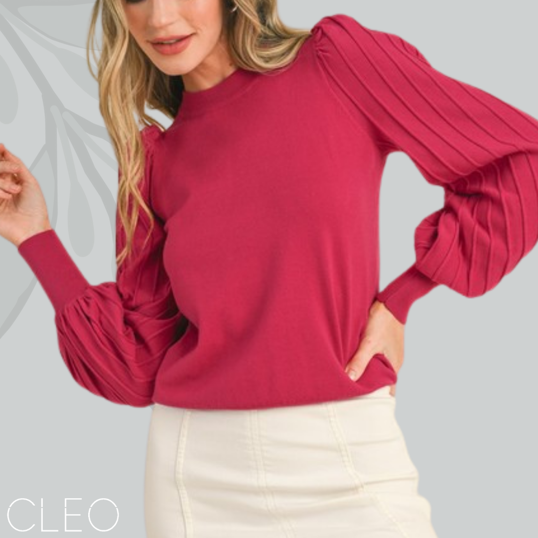 Blusa estilo sweater magenta