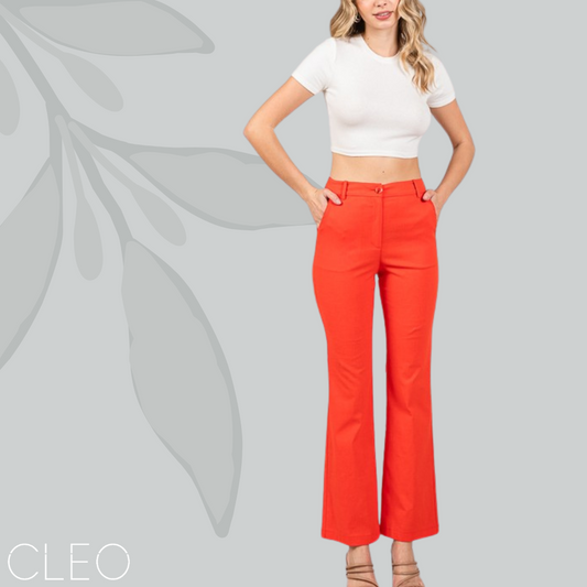 Pantalón naranja bootcut