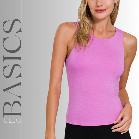 Blusa básica lavanda