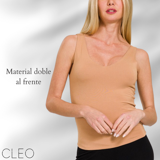 Blusa básica camel