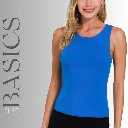 Blusa básica azul rey